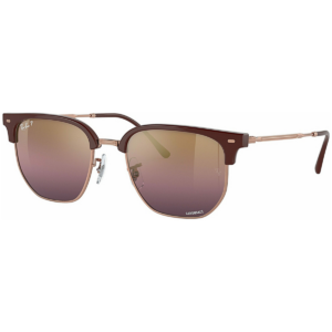 ΓΥΑΛΙΑ ΗΛΙΟΥ RAY BAN RB4416 6654G9 New clubmaster Μπορντό Εξωτερικά, Ροζ Χρυσό Εσωτερικά