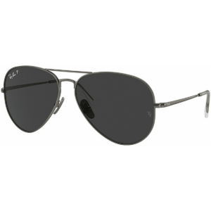 ΓΥΑΛΙΑ ΗΛΙΟΥ RAY BAN RB8089 165/48 Aviator titanium Γκρι μεταλλικό
