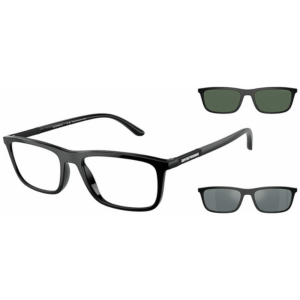 ΓΥΑΛΙΑ ΟΡΑΣΕΩΣ EMPORIO ARMANI EA4160 50011W με clip on Λαμπερό μαύρο