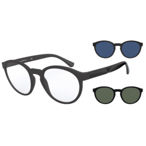 ΓΥΑΛΙΑ ΟΡΑΣΕΩΣ EMPORIO ARMANI EA4152 58011W με clip on Ματ μαύρο