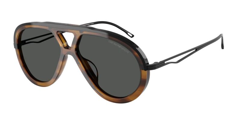 ΓΥΑΛΙΑ ΗΛΙΟΥ EMPORIO ARMANI EA4242U 621287 Γυαλιστερό Ριγέ Καφέ