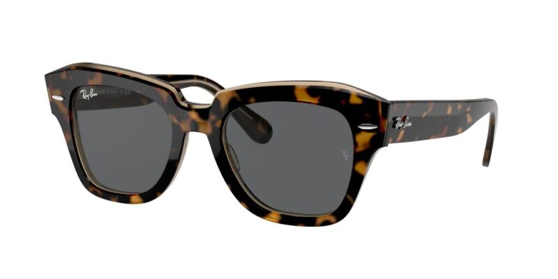 ΓΥΑΛΙΑ ΗΛΙΟΥ RAY BAN RB2186 1292B1 State street Havana εξωτερικά, διαφανές καφέ εσωτερικά