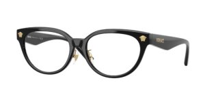 Αναβαθμίστε την καθημερινότητά σας με τα Versace VE3370D GB1, ένα μοντέρνο και εκλεπτυσμένο ζευγάρι γυαλιών οράσεως που συνδυάζει κλασική κομψότητα με μοντέρνα τόλμη.