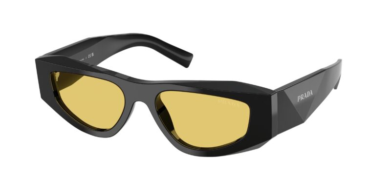 Prada PR B19S 16K455 ανδρικά γυαλιά ηλίου ορθογώνια μαύρα