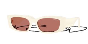 Vogue VO5655SU Full cream γυαλιά ηλίου με κόκκινους φακούς και αποσπώμενη αλυσίδα