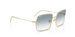 unisex γυαλιά ηλίου RAY-BAN RBR0104S 001/79 Square Reverse με χρυσό (arista) μεταλλικό σκελετό και ντεγκραντέ μπλε φακούς.