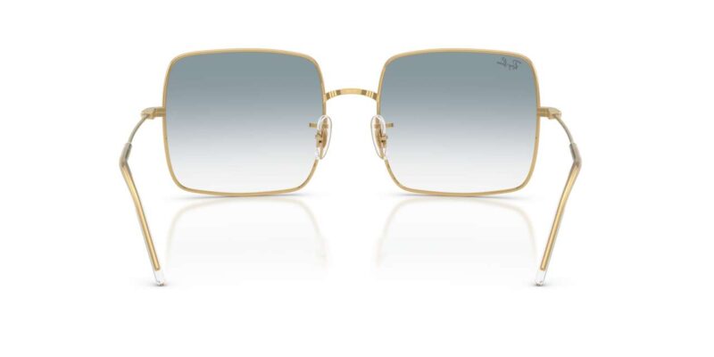 unisex γυαλιά ηλίου RAY-BAN RBR0104S 001/79 Square Reverse με χρυσό (arista) μεταλλικό σκελετό και ντεγκραντέ μπλε φακούς.