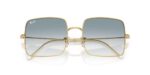 unisex γυαλιά ηλίου RAY-BAN RBR0104S 001/79 Square Reverse με χρυσό (arista) μεταλλικό σκελετό και ντεγκραντέ μπλε φακούς.