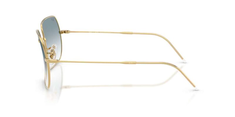 unisex γυαλιά ηλίου RAY-BAN RBR0104S 001/79 Square Reverse με χρυσό (arista) μεταλλικό σκελετό και ντεγκραντέ μπλε φακούς.