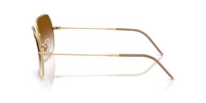 unisex γυαλιά ηλίου RAY-BAN RBR0104S 001/CB Square Reverse με χρυσό (arista) μεταλλικό σκελετό και ντεγκραντέ καφέ φακούς.