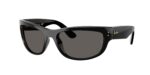 RAY BAN RB2289 Mega balorama 6826J5 unisex γυαλιά ηλίου με μαύρο κοκάλινο σκελετό και υπέρμαυρους φακούς.