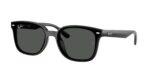 unisex γυαλιά ηλίου RAY-BAN RB4461D 601/87 με μαύρο κοκάλινο σκελετό και σκούρους γκρι φακούς.