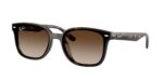 unisex γυαλιά ηλίου RAY-BAN RB4461D 710/13 με κοκάλινο σκελετό χρώματος Havana και ντεγκραντέ καφέ φακούς.