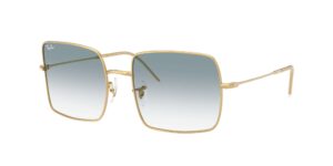 unisex γυαλιά ηλίου RAY-BAN RBR0104S 001/79 Square Reverse με χρυσό (arista) μεταλλικό σκελετό και ντεγκραντέ μπλε φακούς.