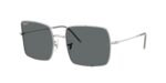 unisex γυαλιά ηλίου RAY-BAN RBR0104S 003/81 Square Reverse με ασημί μεταλλικό σκελετό και σκούρους γκρι πολωτικούς (polarized) φακούς.