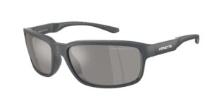 Γυαλιά ηλίου Arnette AN4373 2841Z3 ματ σκούρο γκρι με πολωτικό ασημί φακό καθρέπτη.