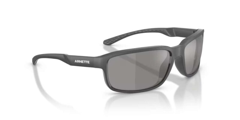 Γυαλιά ηλίου Arnette AN4373 2841Z3 ματ σκούρο γκρι με πολωτικό ασημί φακό καθρέπτη.