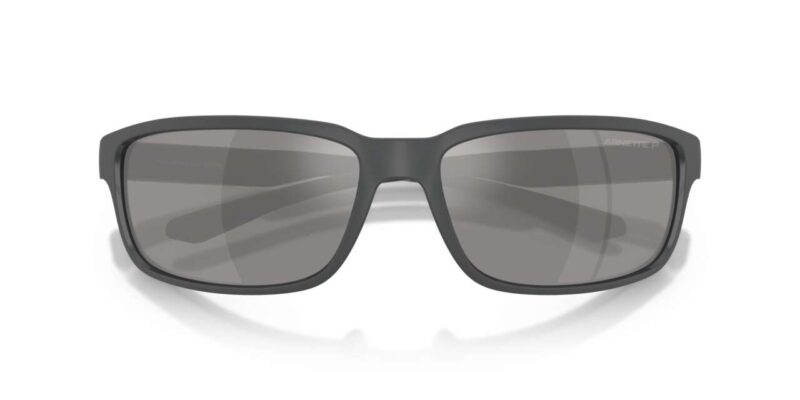 Γυαλιά ηλίου Arnette AN4373 2841Z3 ματ σκούρο γκρι με πολωτικό ασημί φακό καθρέπτη.