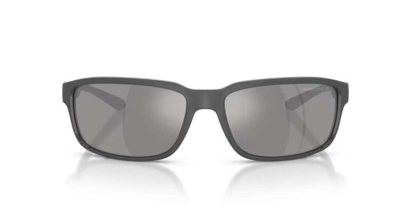 Γυαλιά ηλίου Arnette AN4373 2841Z3 ματ σκούρο γκρι με πολωτικό ασημί φακό καθρέπτη.