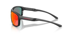 Γυαλιά ηλίου Arnette AN4374 29006Q ανακυκλωμένο μαύρο με κόκκινο καθρέπτη.