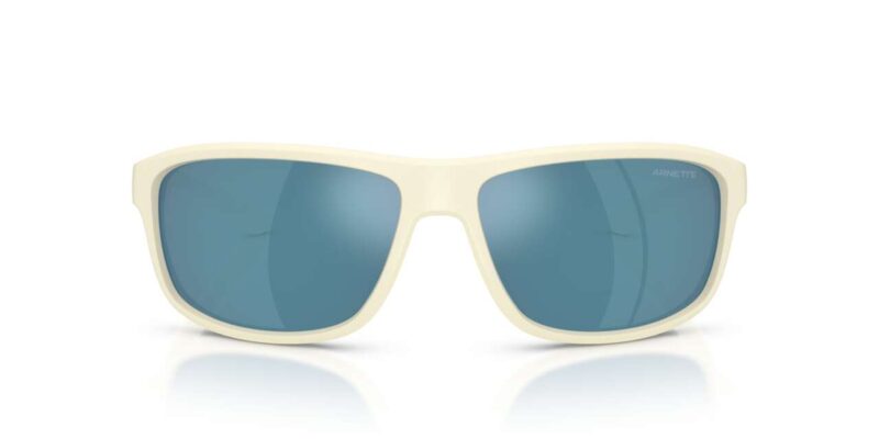 Γυαλιά ηλίου Arnette AN4374 άσπρο του γάλακτος με μπλε καθρέφτη.