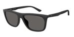 Ανδρικά γυαλιά ηλίου Emporio Armani EA4272U 500187 με ματ μαύρο ορθογώνιο σκελετό και σκούρους γκρι φακούς.