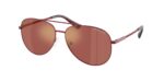 ELEGANT γυναικεία γυαλιά ηλίου MICHAEL KORS MK1172 1904E4 PERLEDO με βουργουνδί μεταλλικό σκελετό και φακούς στο χρώμα του κρασιού.