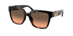 FASHION γυναικεία γυαλιά ηλίου MICHAEL KORS MK2170U 390818 Karlie με μαύρο ταρταρούγα σκελετό και ζεστούς γκρι πορτοκαλί ντεγκραντέ φακούς.