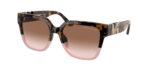 ELEGANT γυναικεία γυαλιά ηλίου MICHAEL KORS MK2170U 390913 Karlie με κοκάλινο σκελετό ταρταρούγα και καφέ ροζ ντεγκραντέ φακούς.