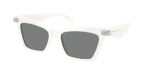 FASHION γυναικεία γυαλιά ηλίου MICHAEL KORS MK2276U 405287 Grand Cayman με λευκό κοκάλινο σκελετό cat-eye και γκρι φακούς.