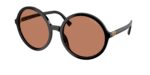 Miu Miu MU B02S 16K90Q γυναικεία στρογγυλά γυαλιά ηλίου μαύρα
