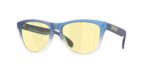 SPORT unisex ανδρικά γυαλιά ηλίου OAKLEY OO9013 9013M4 Frogskins με ματ τιρκουάζ ντεγκραντέ σκελετό και Prizm gaming φακούς.
