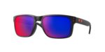 SPORT ανδρικά γυαλιά ηλίου OAKLEY OO9102 910236 Holbrook με ματ μαύρο σκελετό και + κόκκινο iridium φακούς.