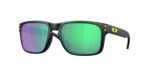SPORT ανδρικά γυαλιά ηλίου OAKLEY OO9102 9102AI Holbrook με ματ μαύρο σκελετό και Prizm road πράσινο του νεφρίτη φακούς.