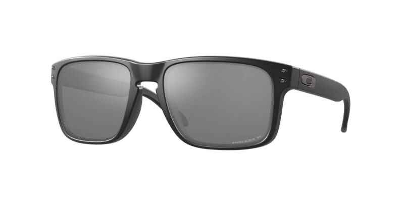 SPORT ανδρικά γυαλιά ηλίου OAKLEY OO9102 9102D6 Holbrook με ματ μαύρο σκελετό και Prizm μαύρο polarized φακούς.
