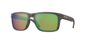 SPORT ανδρικά γυαλιά ηλίου OAKLEY OO9102 9102J8 Holbrook με σκελετό woodgrain και Prizm shallow water φακούς.