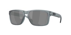 SPORT ανδρικά γυαλιά ηλίου OAKLEY OO9102 9102Z4 Holbrook με ματ διαφανές μαύρο σκελετό και Prizm μαύρο polarized φακούς.