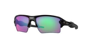 SPORT ανδρικά γυαλιά ηλίου OAKLEY OO9188 918805 Flak 2.0 xl - χρώμα μοντέλου μαύρο γυαλιστερό με μαύρο κοκάλινο σκελετό και ανοιχτούς μωβ καφέ φακούς.