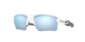 SPORT ανδρικά γυαλιά ηλίου OAKLEY OO9188 918882 Flak 2.0 xl - χρώμα μοντέλου γυαλιστερό άσπρο με λευκό κοκάλινο σκελετό και γαλάζιους καθρέπτες φακούς.