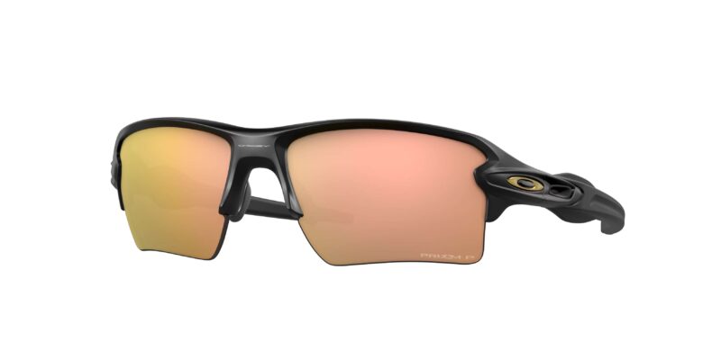 SPORT ανδρικά γυαλιά ηλίου OAKLEY OO9188 9188B3 Flak 2.0 xl - χρώμα μοντέλου ματ μαύρο με μαύρο κοκάλινο σκελετό και Prizm Rose Gold φακούς.