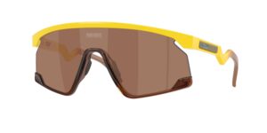 SPORT ανδρικά γυαλιά ηλίου OAKLEY OO9280 928021 Bxtr με κίτρινο κοκάλινο σκελετό και prizm μπεζ φακούς.