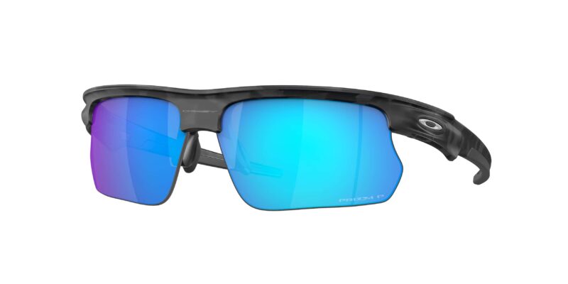 SPORT ανδρικά γυαλιά ηλίου OAKLEY OO9400 940005 Bisphaera με σκελετό ματ γκρι μοτίβο παραλλαγής και Prizm μπλε του ζαφειριού polarized φακούς.