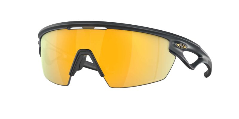 SPORT ανδρικά γυαλιά ηλίου OAKLEY OO9403 940304 Sphaera με σκελετό ματ μαύρο του κάρβουνου και ενιαίο χρυσό Prizm 24k polarized φακό.