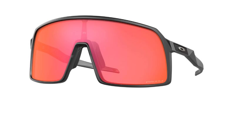 SPORT ανδρική μάσκα ηλίου OAKLEY OO9406 940611 Sutro με ματ μαύρο σκελετό και κόκκινο φακό Prizm Trail Torch.