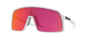 SPORT ανδρική μάσκα ηλίου OAKLEY OO9406 940691 Sutro με γυαλιστερό λευκό σκελετό και φακό Prizm field.