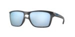 Lifestyle ανδρικά γυαλιά ηλίου OAKLEY OO9448 944817 Sylas με ματ μαύρο σκελετό και γαλαζοπράσινους καθρέπτες Prizm