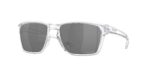 Lifestyle ανδρικά γυαλιά ηλίου OAKLEY OO9448 944829 Sylas με διάφανο γυαλιστερό σκελετό και μαύρους φακούς Prizm