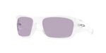 SPORT ανδρικά γυαλιά ηλίου OAKLEY OO9486 948614 Masseter με ματ διαφανή κοκάλινο σκελετό και γκρι-μπλε Prizm φακούς.