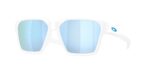 SPORT ανδρικά γυαλιά ηλίου OAKLEY OO9497 949704 Briza με λευκό ματ κοκάλινο σκελετό και γαλαζοπράσινους Prizm φακούς καθρέπτες.