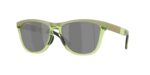 SPORT ανδρικά γυαλιά ηλίου OAKLEY OO9503 950307 Frogskins Range XL με ματ πράσινο κοκάλινο σκελετό και μαύρους Prizm φακούς.